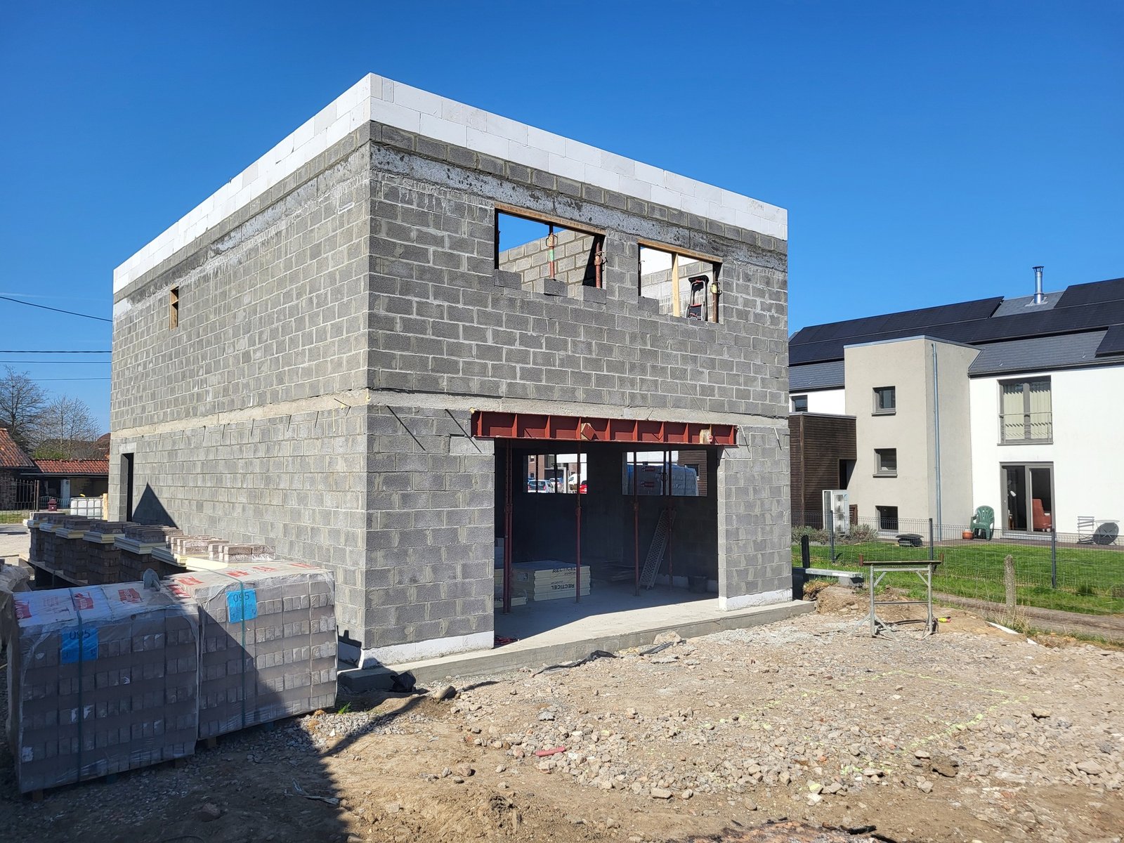 Construction d’une maison à Namur avec gros œuvre complet